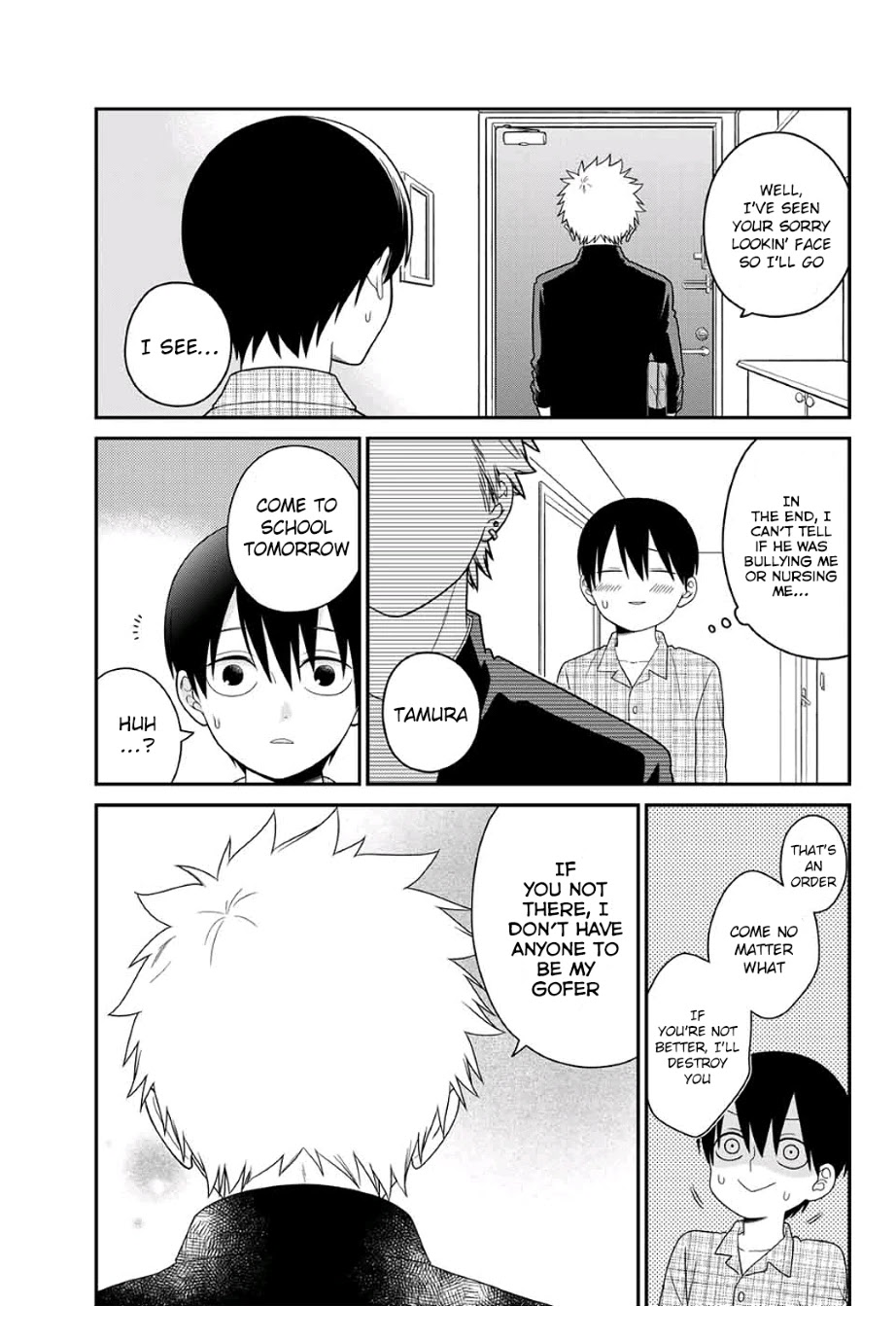Bimyou ni Yasashii Ijimekko Chapter 10 page 8 - Chapter 10: The Bully Pays a Get-Well Visit