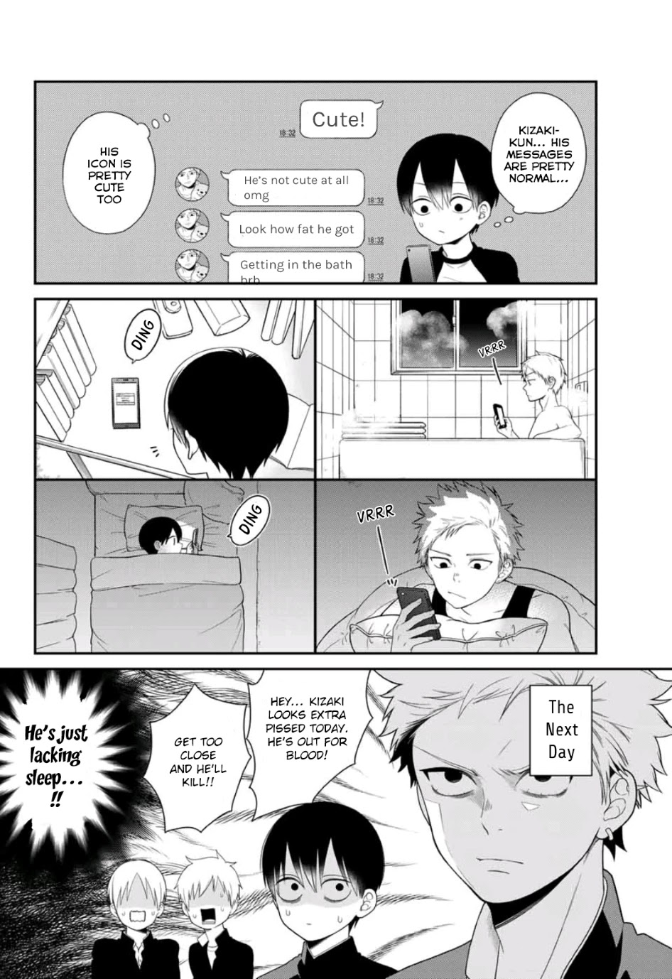 Bimyou ni Yasashii Ijimekko Chapter 12 page 5 - Chapter 12: The Bully Lacks Sleep
