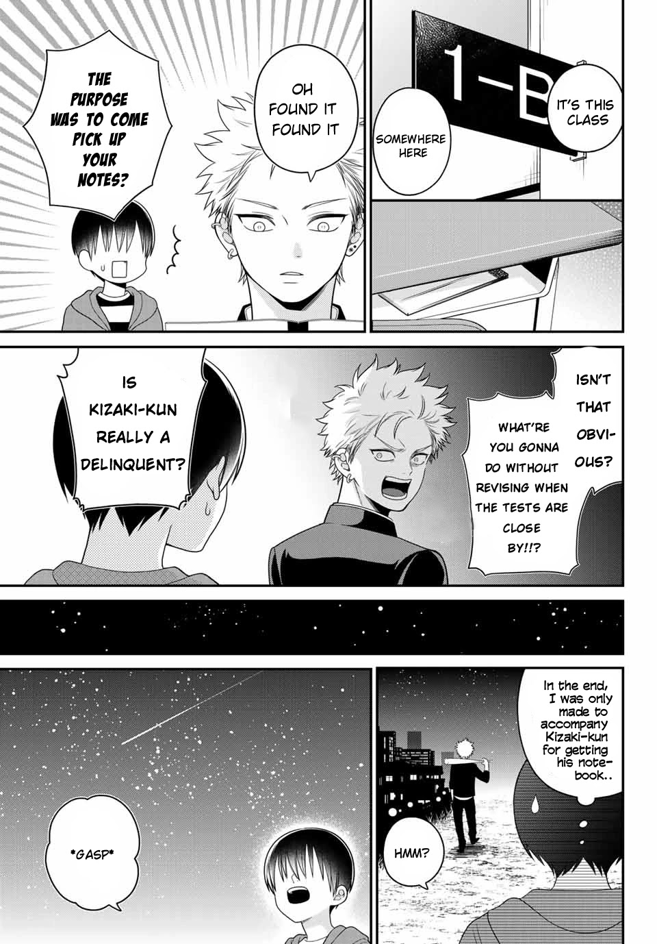 Bimyou ni Yasashii Ijimekko Chapter 18 page 6 - Chapter 18: The Bully and the School at Night