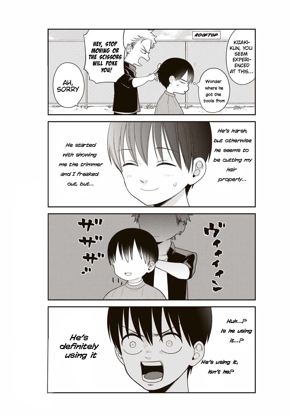 Bimyou ni Yasashii Ijimekko Chapter 21 page 4 - Chapter 21: The Bully Wants to Cut Hair