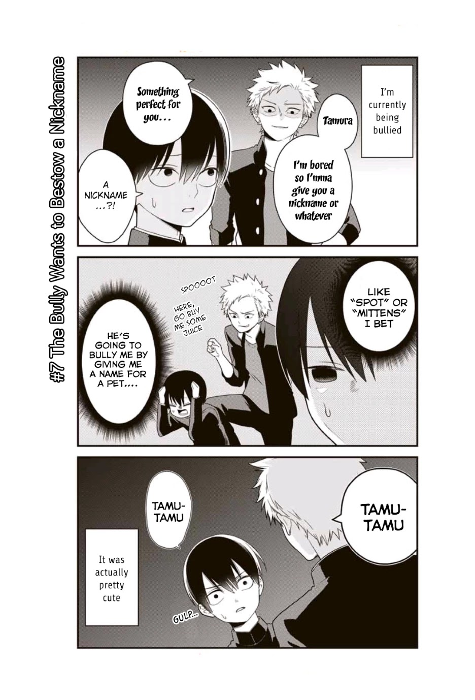 Bimyou ni Yasashii Ijimekko Chapter 7 page 2 - Chapter 7: The Bully Wants to Bestow a Nickname