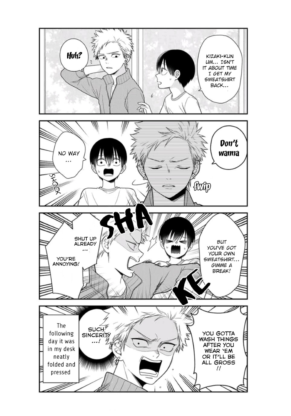 Bimyou ni Yasashii Ijimekko Chapter 8 page 5 - Chapter 8: The Bully Wants to Hide Your Sweats