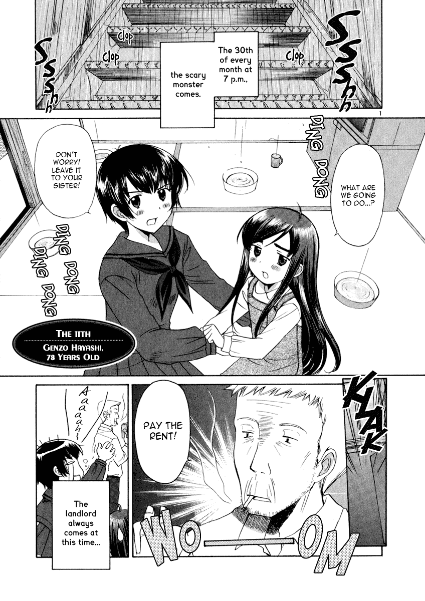 Binbou Shimai Monogatari Chapter 11 page 1 - Chapter 11: Genzo Hayashi, 78 Years Old