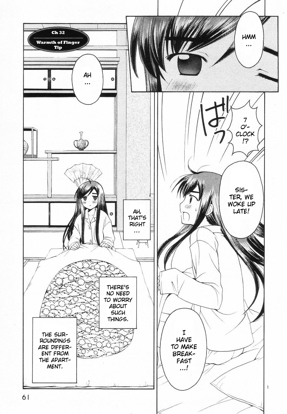 Binbou Shimai Monogatari Chapter 32 page 1 - Chapter 32: Warmth Of The Fingertip