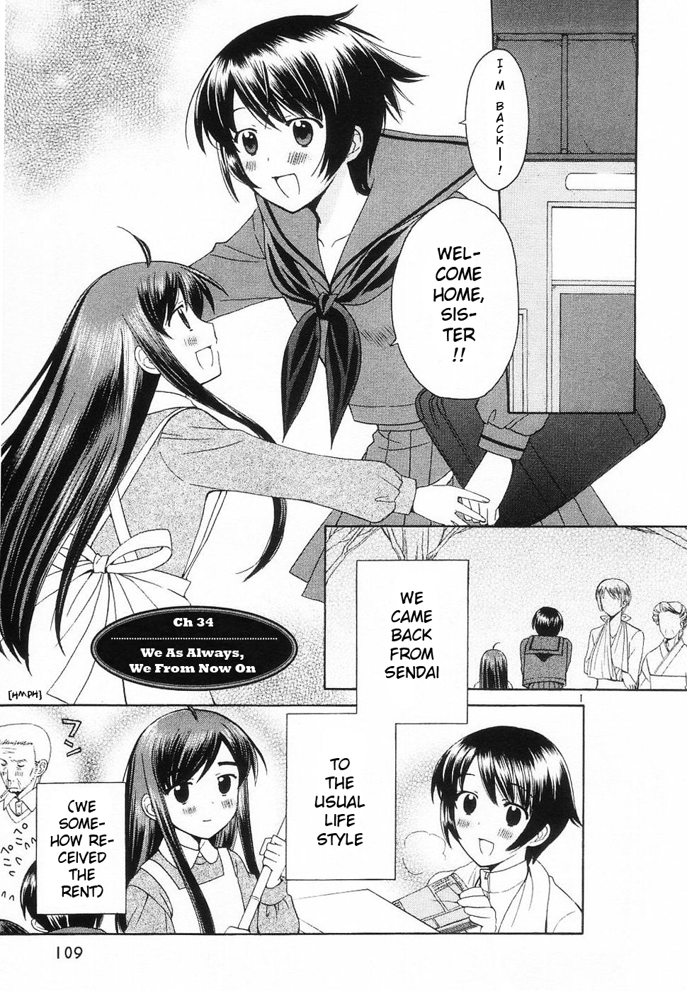 Binbou Shimai Monogatari Chapter 34 page 1 - Chapter 34: We As Always, We From Now On