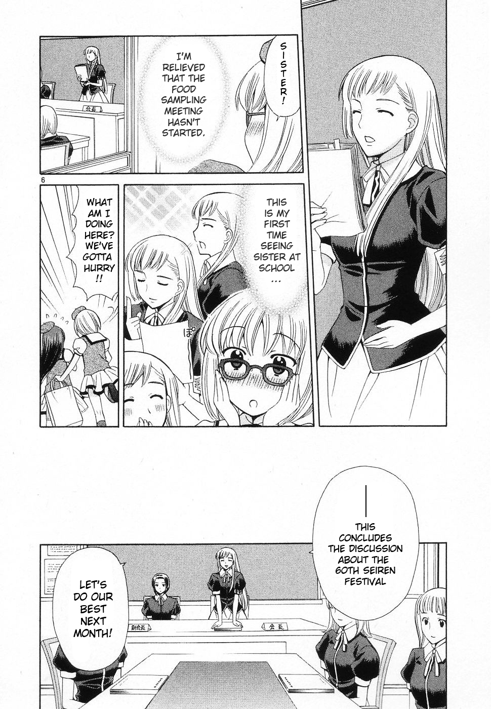 Binbou Shimai Monogatari Chapter 43 page 6 - Chapter 43: Life Of Sister And School