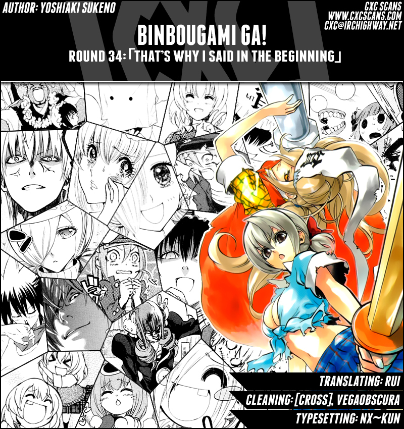 Binbougami ga! Chapter 34 page 1 - Chapter 34: That's Why I Said in the Beginning