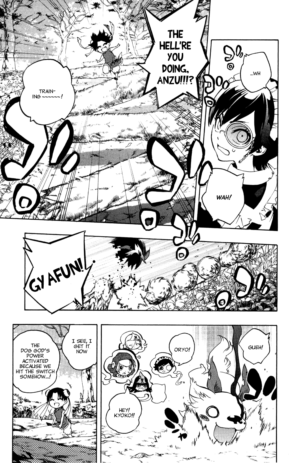 Binbougami ga! Chapter 36 page 13 - Chapter 36: All We Gotta Do is figure Out the Switch That Keeps You Transformed!