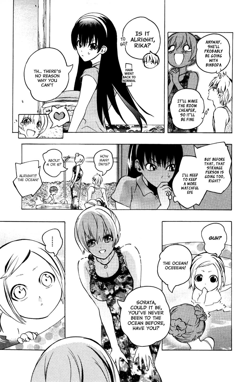 Binbougami ga! Chapter 37 page 11 - Chapter 37: "It's Definitely not Because I Want You in the Water with Me Y'Know" "I Guess..."