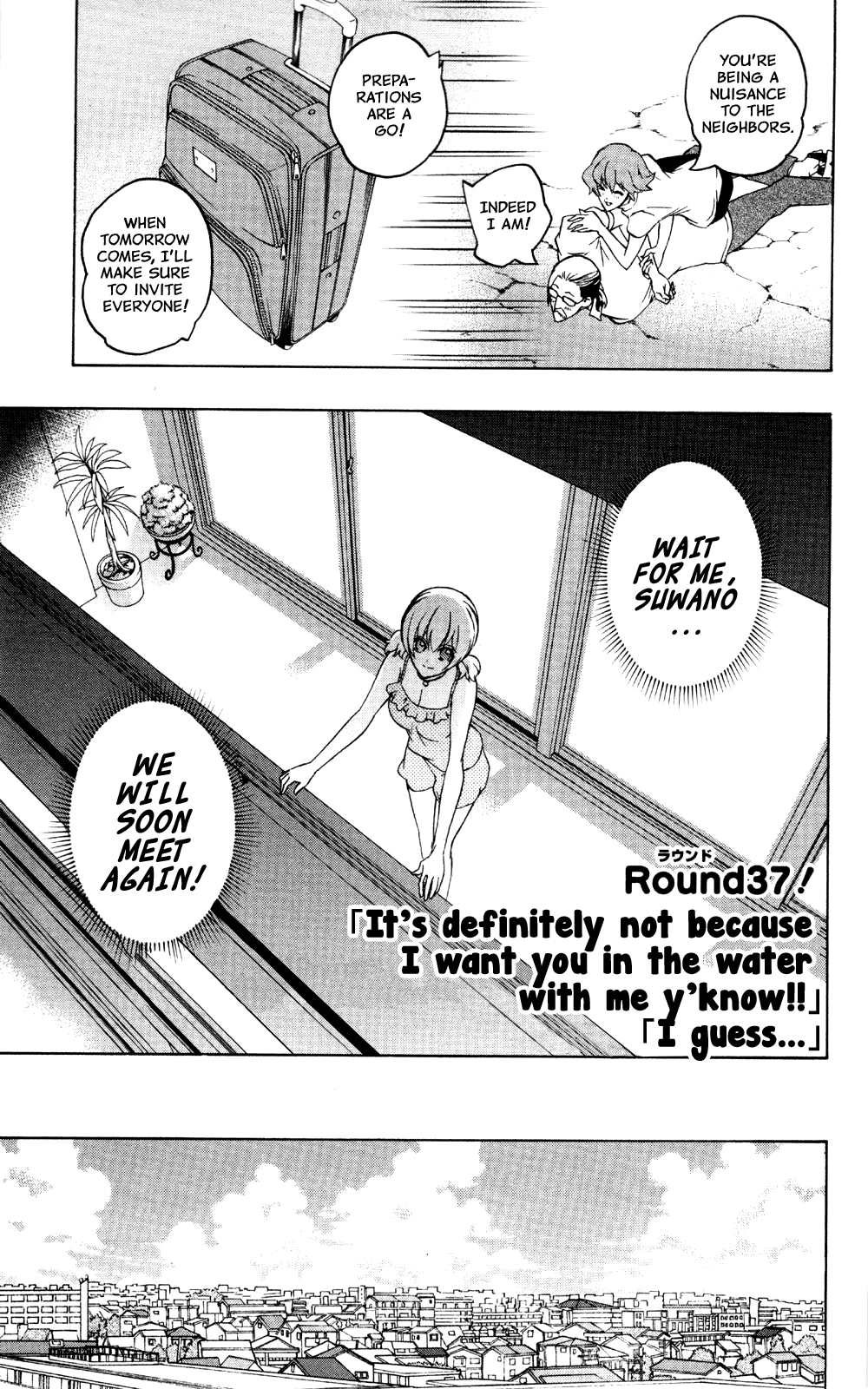 Binbougami ga! Chapter 37 page 5 - Chapter 37: "It's Definitely not Because I Want You in the Water with Me Y'Know" "I Guess..."