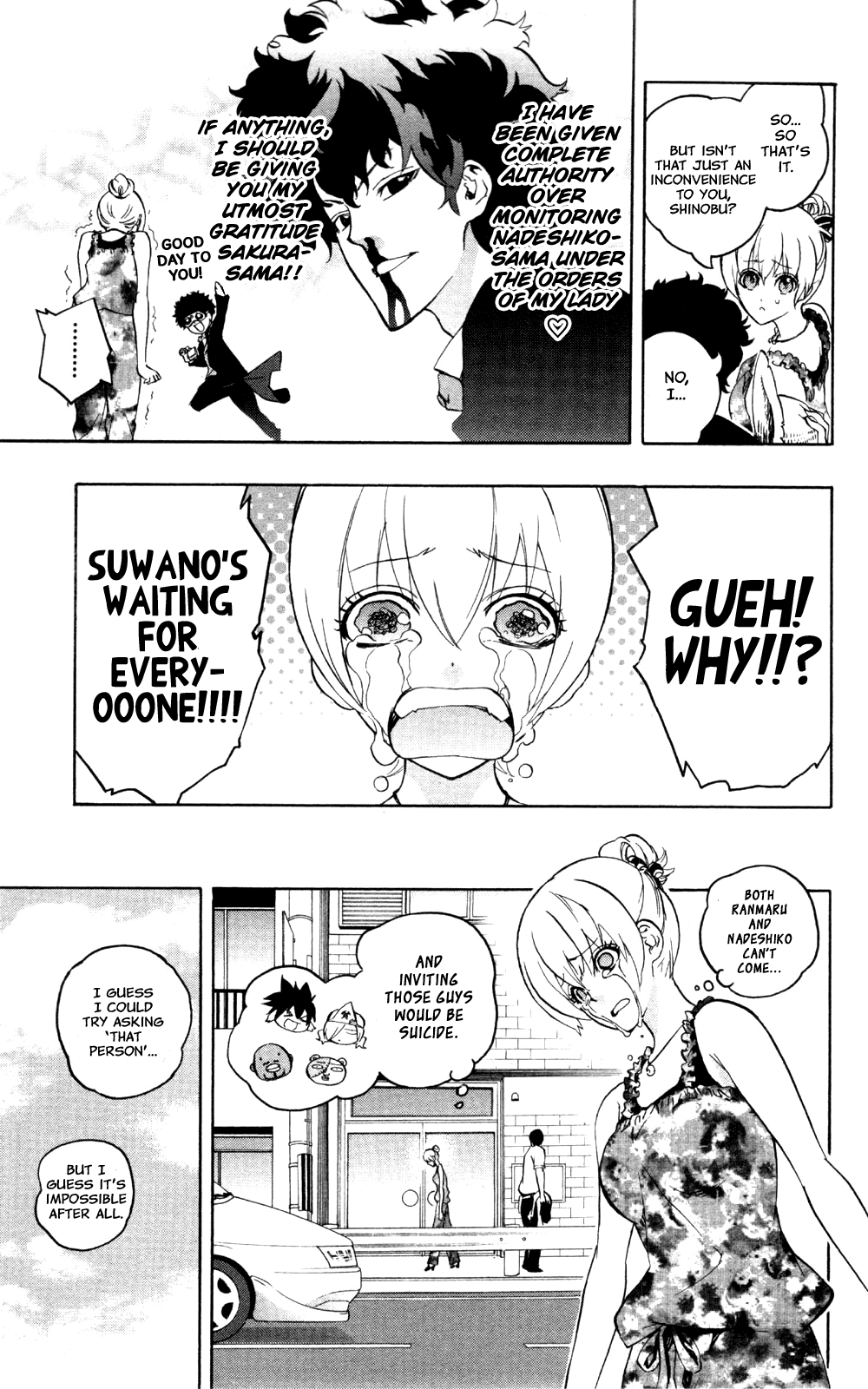Binbougami ga! Chapter 37 page 9 - Chapter 37: "It's Definitely not Because I Want You in the Water with Me Y'Know" "I Guess..."