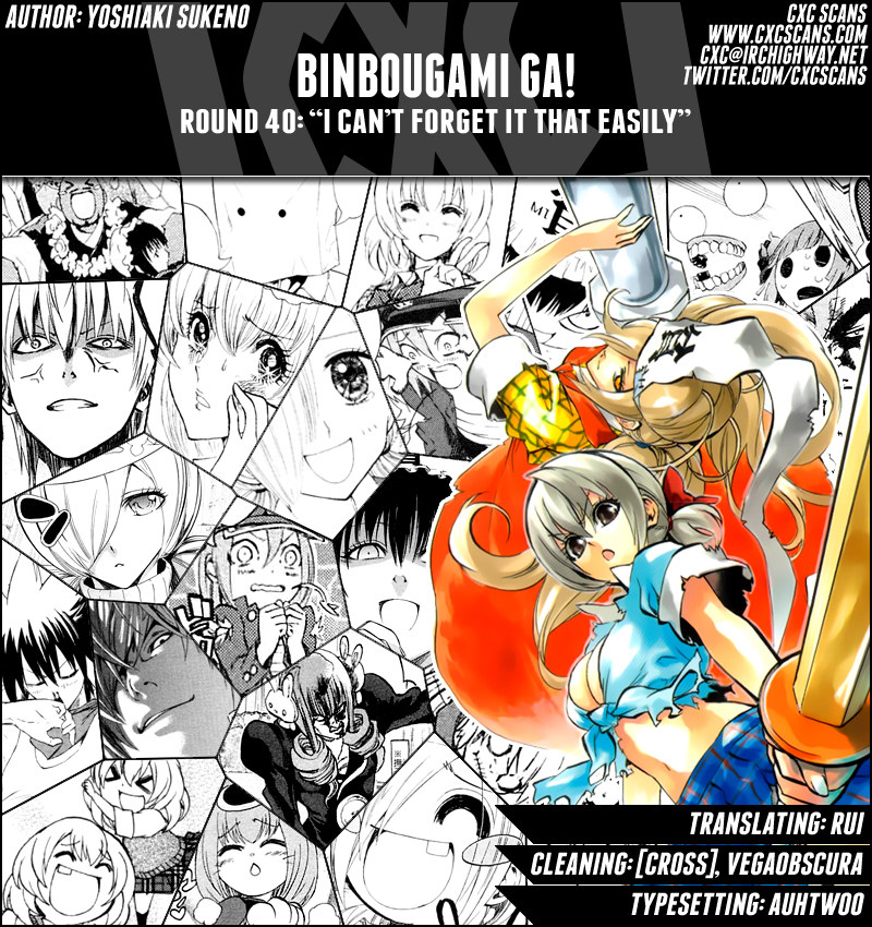 Binbougami ga! Chapter 40 page 1 - Chapter 40: I Can't Forget It That Easily