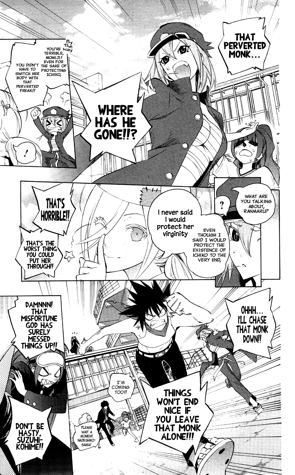 Binbougami ga! Chapter 48 page 10 - Chapter 48: We're all fired up too, right!!