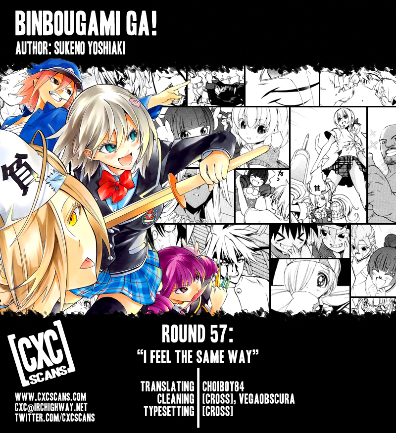 Binbougami ga! Chapter 57 page 60 - Chapter 57: I feel the same way