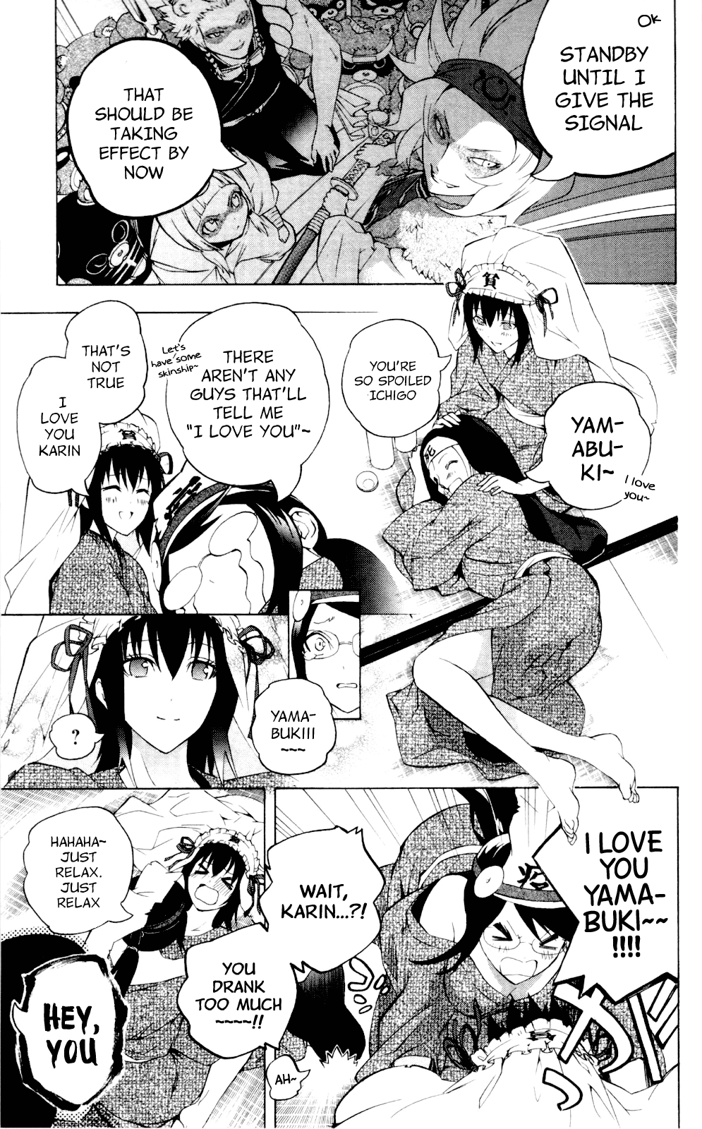 Binbougami ga! Chapter 60.1 page 15 - Chapter 60.1: Extra Round 1: I'm Glad the Three of Us Could Come