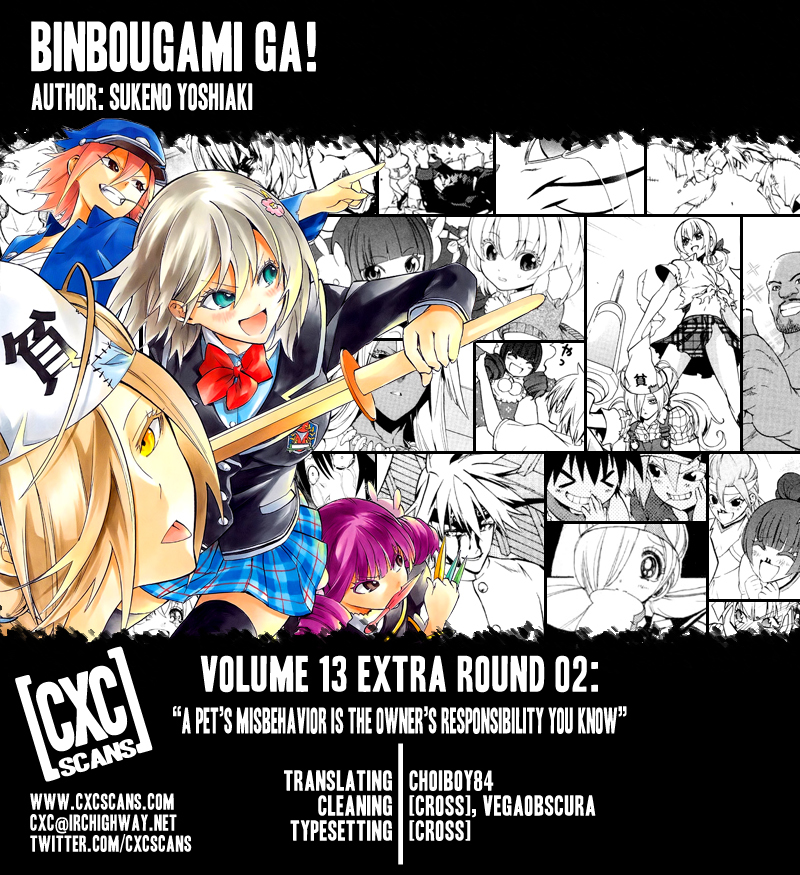 Binbougami ga! Chapter 60.2 page 1 - Chapter 60.2: Extra Round 2: A Pet's Misbehavior is the Owners Responsibility You Know