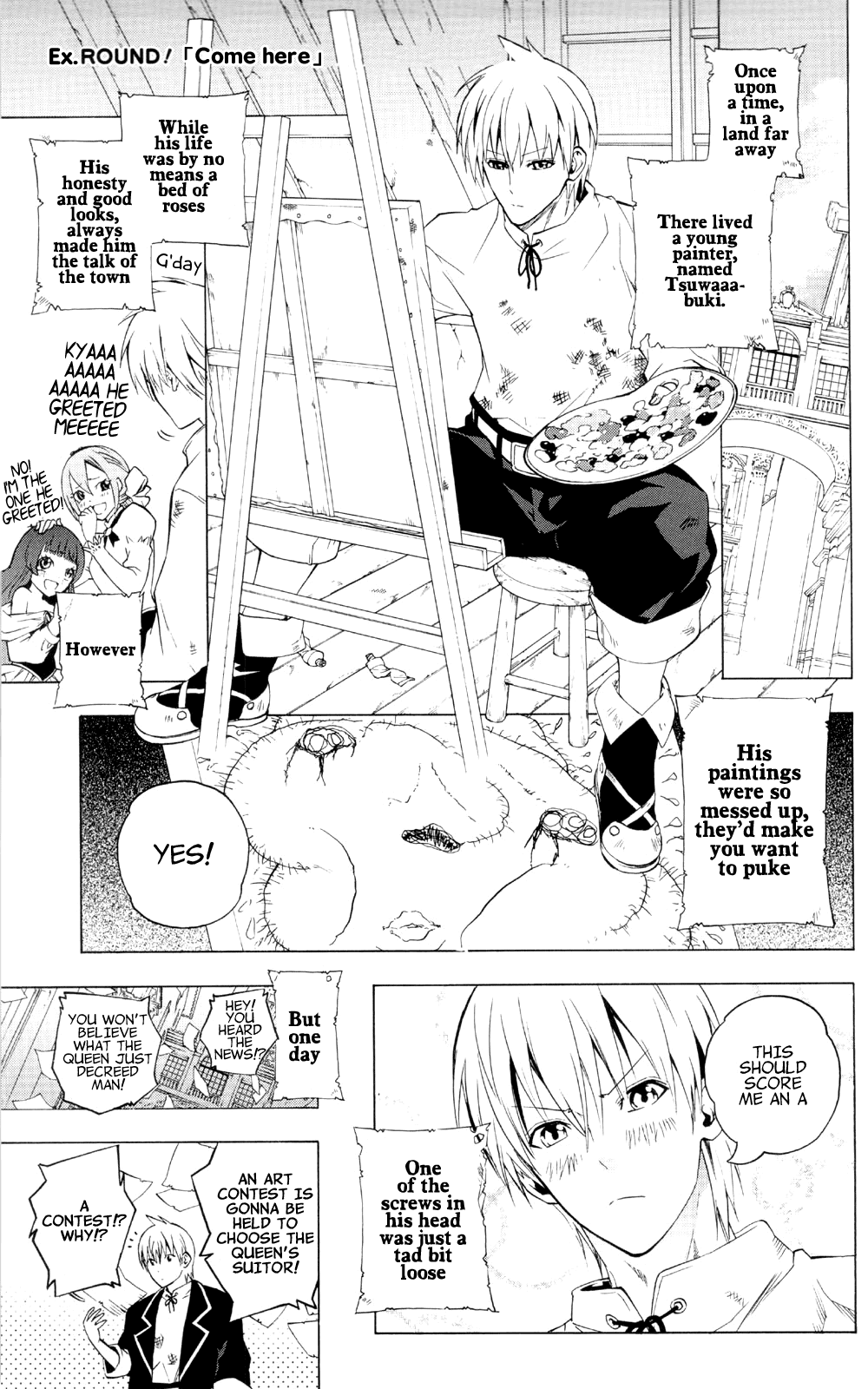 Binbougami ga! Chapter 73.1 page 3 - Chapter 73.1: Art Book Extra Round: Come Here