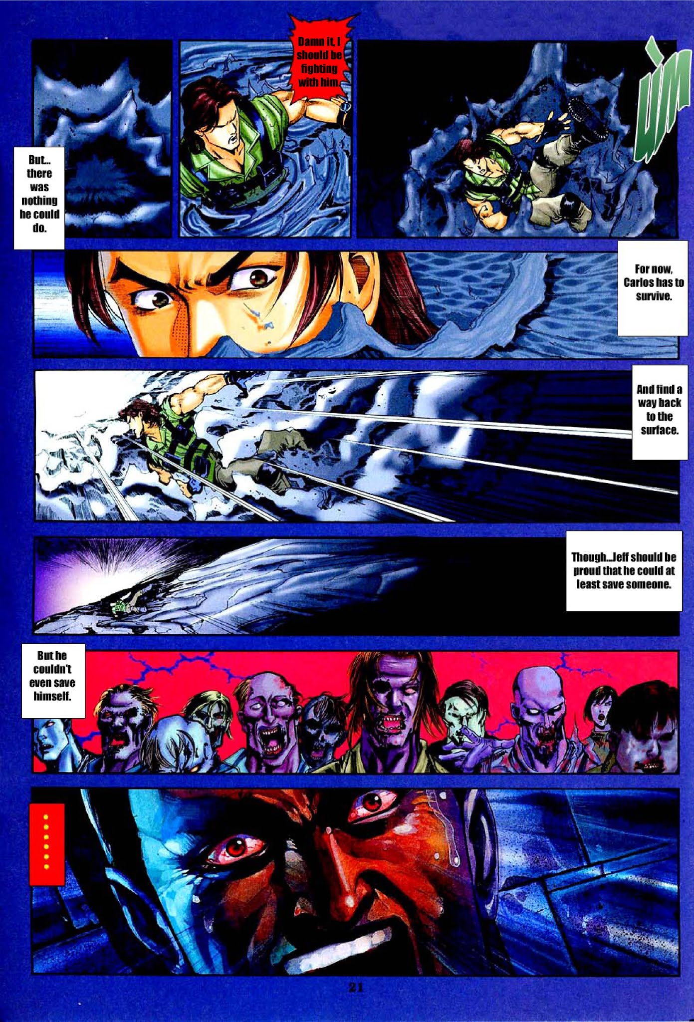 BIOHAZARD 3 LAST ESCAPE Chapter 1.2 page 21 - Chapter 1 v2 : Issue 1