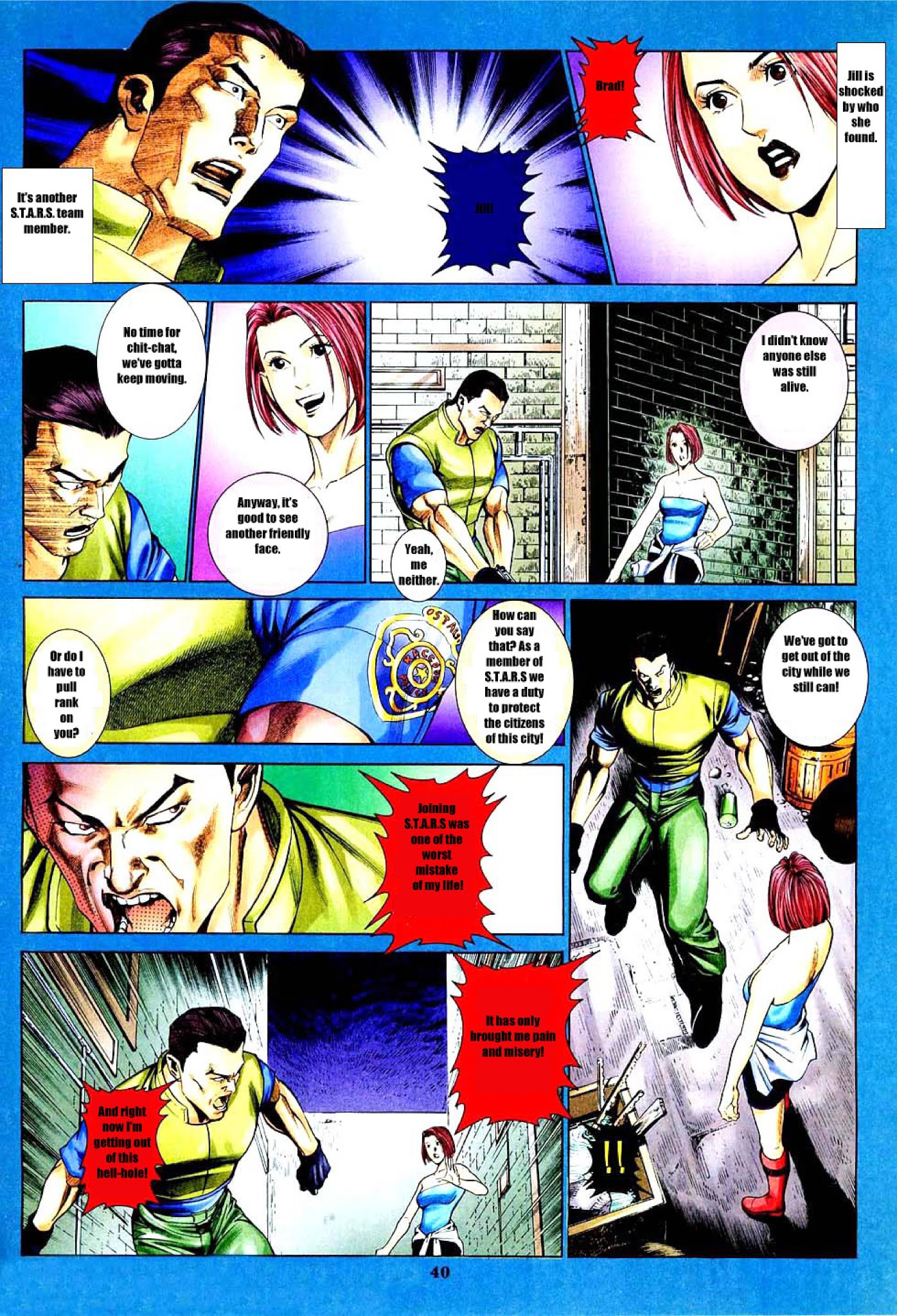 BIOHAZARD 3 LAST ESCAPE Chapter 1.2 page 40 - Chapter 1 v2 : Issue 1