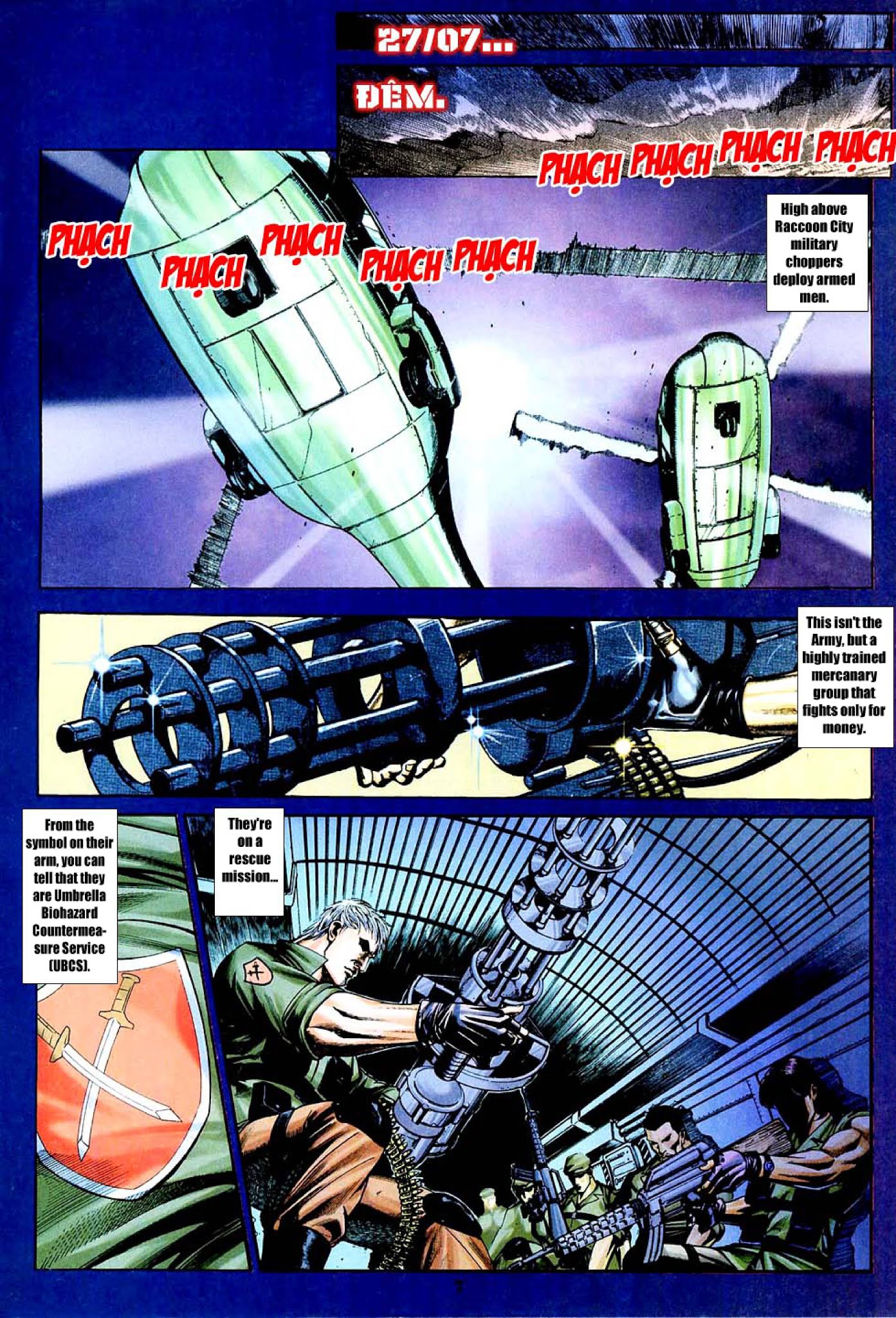 BIOHAZARD 3 LAST ESCAPE Chapter 1.2 page 7 - Chapter 1 v2 : Issue 1