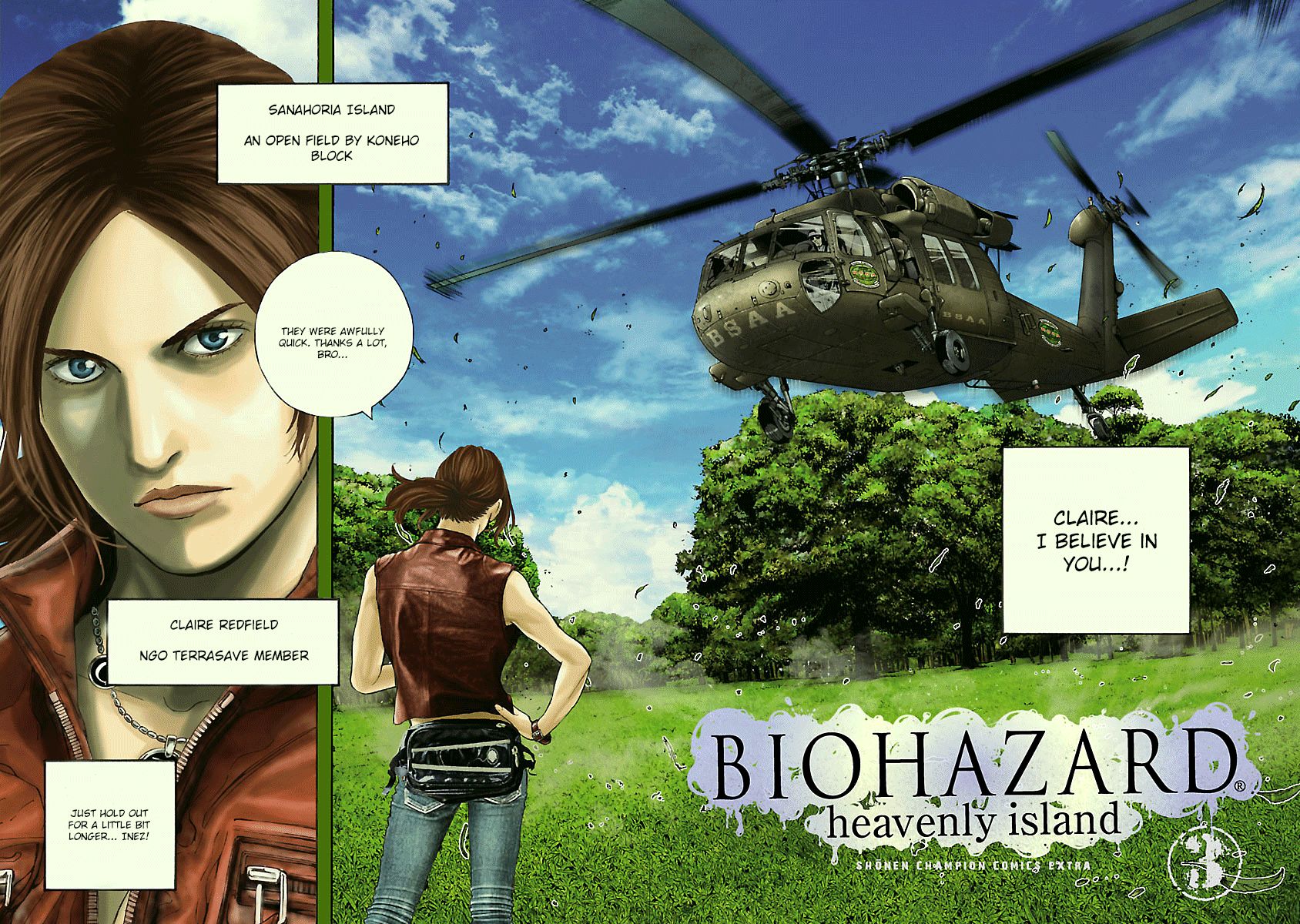 Biohazard - Heavenly Island Chapter 19 page 3 - Chapter 19 : Escape