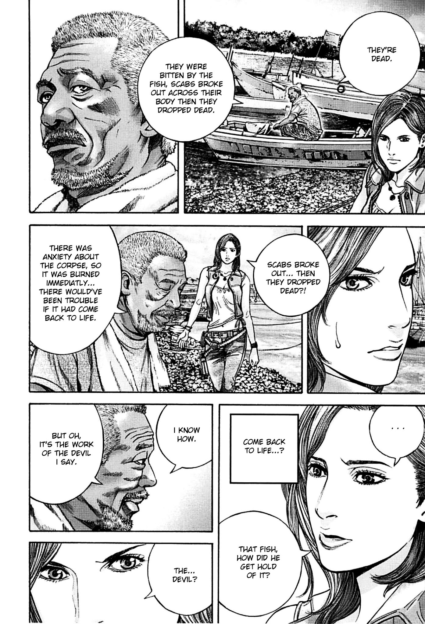 Biohazard - Heavenly Island Chapter 5 page 4 - Chapter 5 : The Dark Figure's Harpoon
