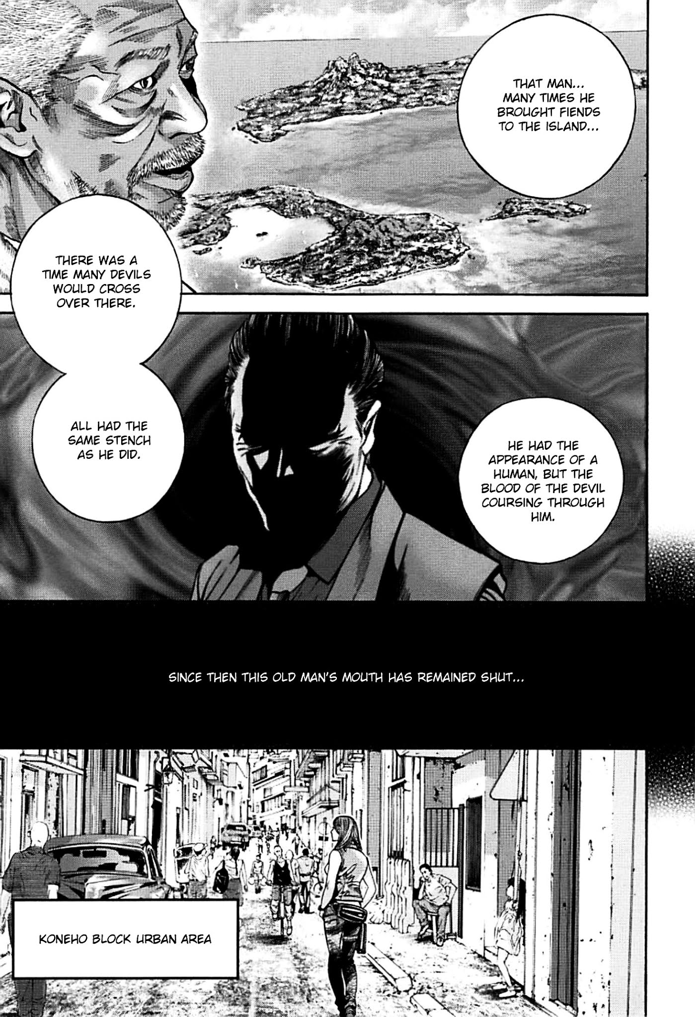 Biohazard - Heavenly Island Chapter 5 page 5 - Chapter 5 : The Dark Figure's Harpoon
