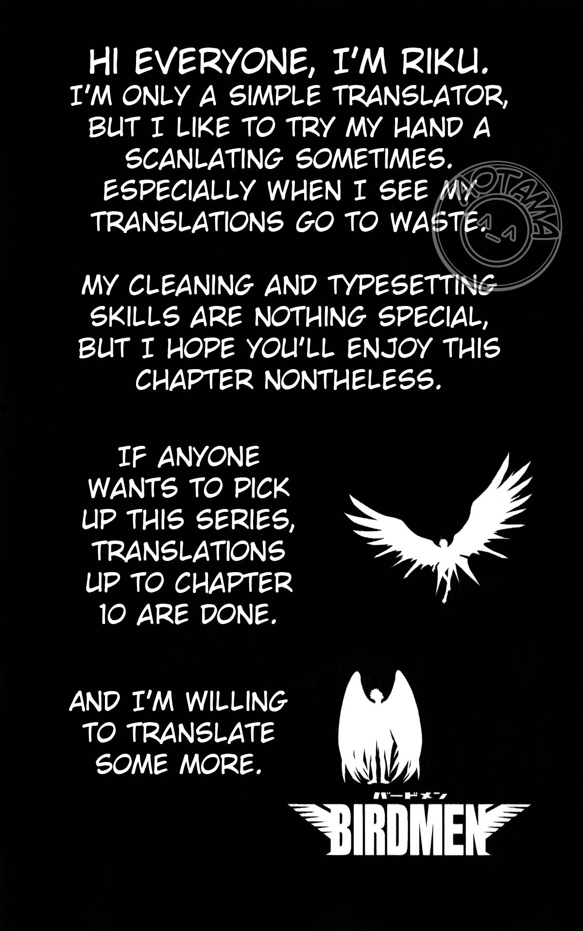 Birdmen Chapter 6 page 1 - Chapter 6: Catch Fire