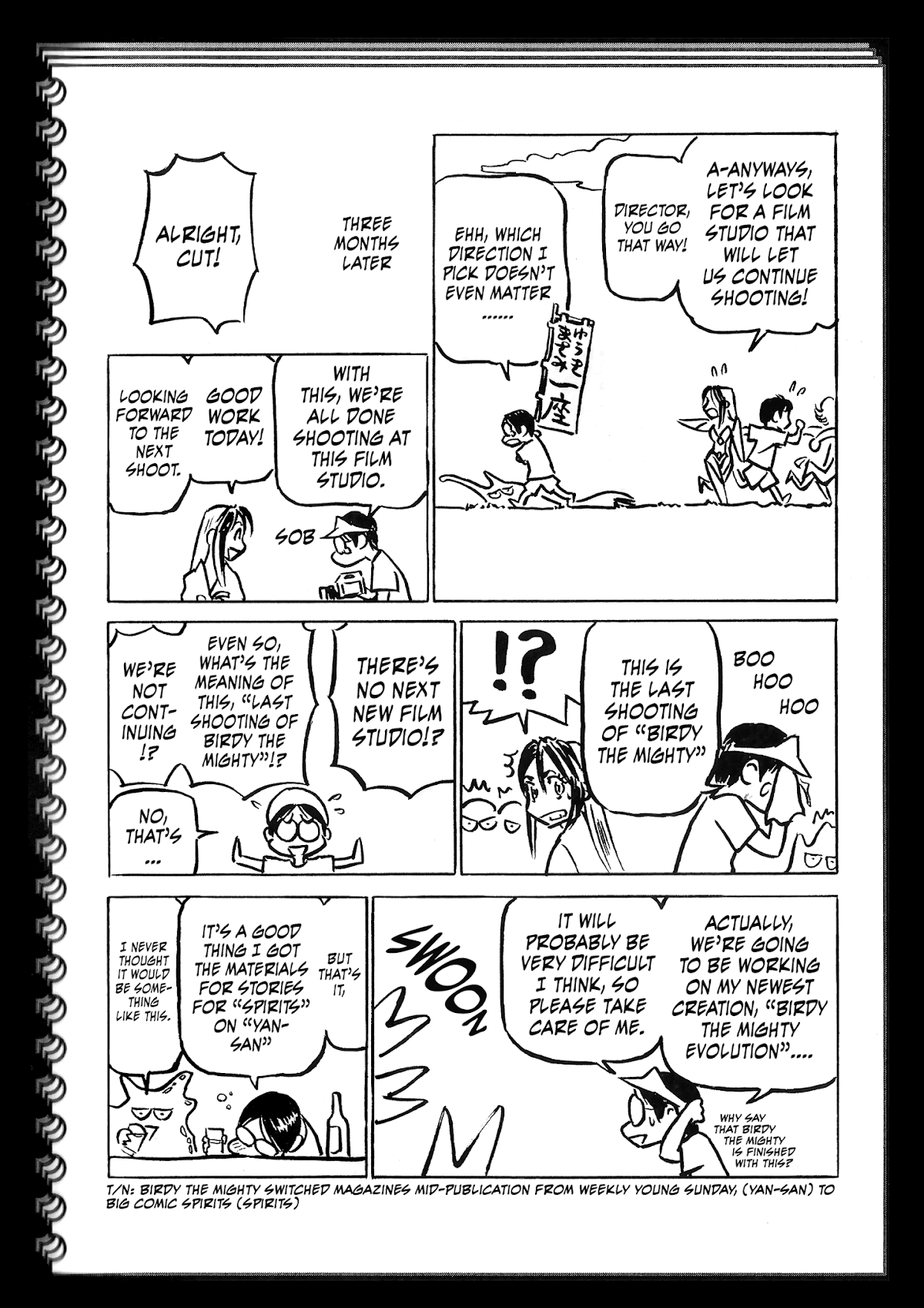 Birdy the Mighty II Chapter 218.5 page 3 - Chapter 218.5: OMAKE: The Last of Yan-San