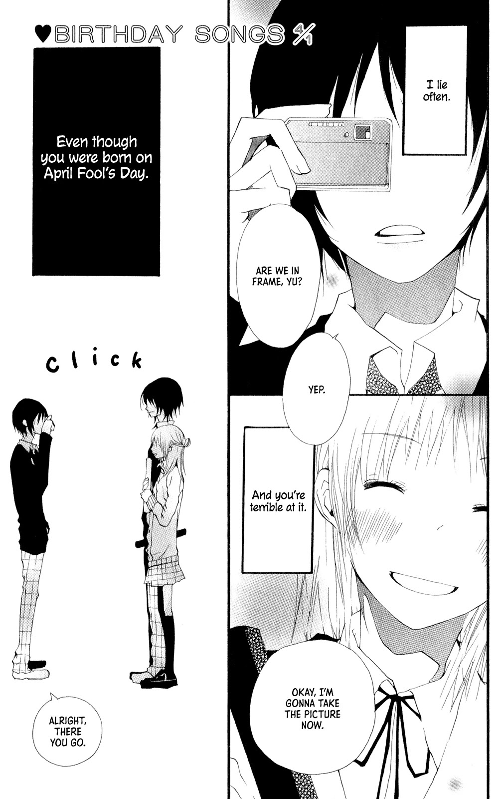 Birthday Songs 4/1 Chapter 6 page 1 - Chapter 6: Birthday Songs 4/1 [END]