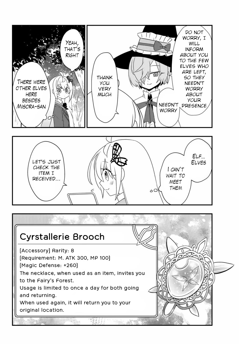 Bishoujo ni Natta kedo, Netoge Haijin Yattemasu Chapter 13.1 page 14 - Chapter 13.1: Misora the Wise and the Fairies (1)