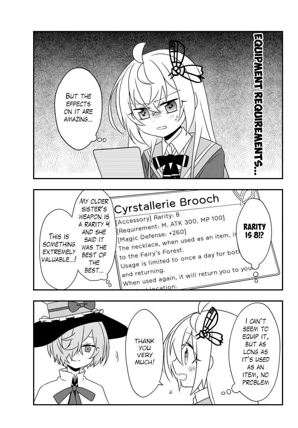 Bishoujo ni Natta kedo, Netoge Haijin Yattemasu Chapter 13.1 page 15 - Chapter 13.1: Misora the Wise and the Fairies (1)