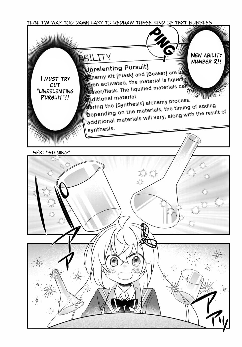 Bishoujo ni Natta kedo, Netoge Haijin Yattemasu Chapter 14.1 page 7 - Chapter 14.1: Flask and Beaker (1)