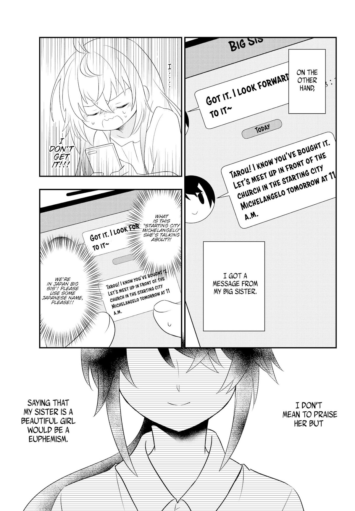 Bishoujo ni Natta kedo, Netoge Haijin Yattemasu Chapter 2.1 page 4 - Chapter 2.1: Girl Online (1)