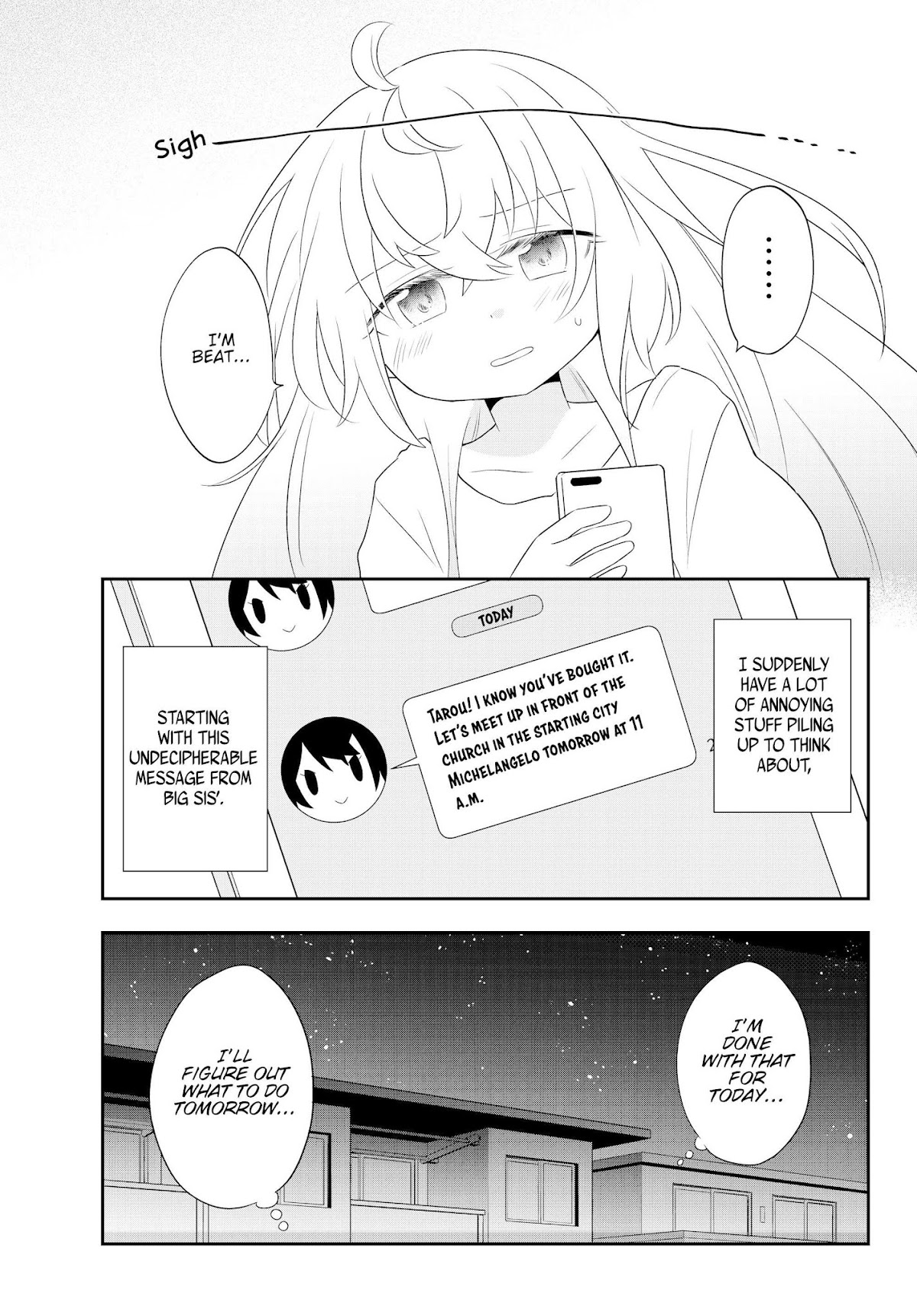 Bishoujo ni Natta kedo, Netoge Haijin Yattemasu Chapter 2.1 page 6 - Chapter 2.1: Girl Online (1)