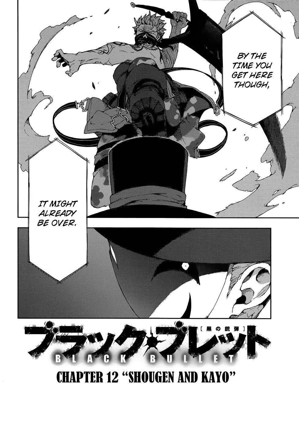 Black Bullet Chapter 12 page 3 - Chapter 12: Shougen and Kayo