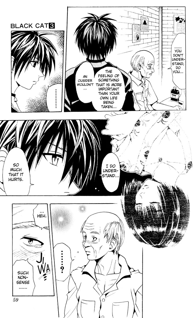 Black Cat Chapter 21 page 14 - Chapter 21: Speculation Revolving Around the Target, Gyanza