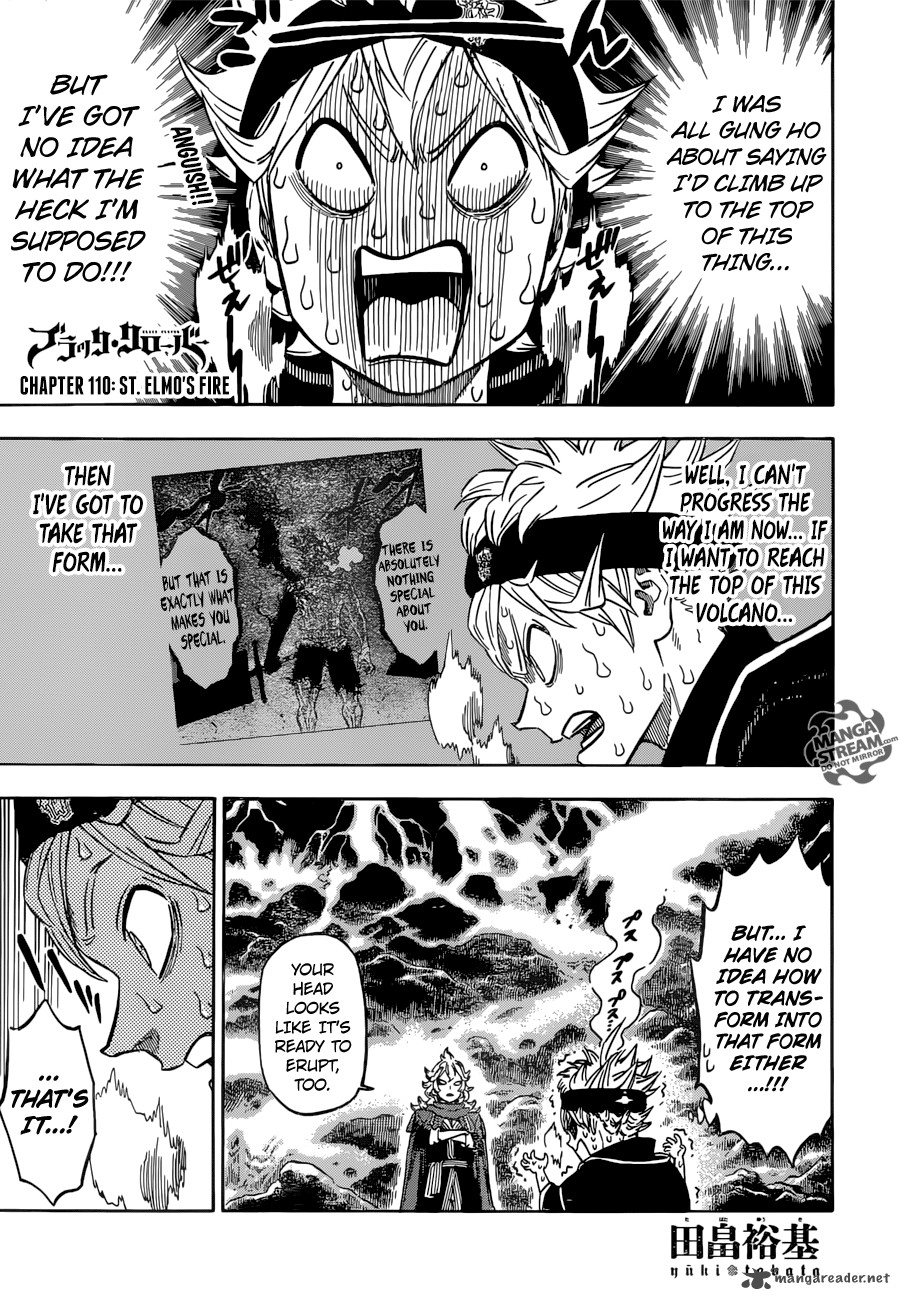 Black Clover Chapter 110 page 1 - Chapter 110: Saint Elmo's Fire