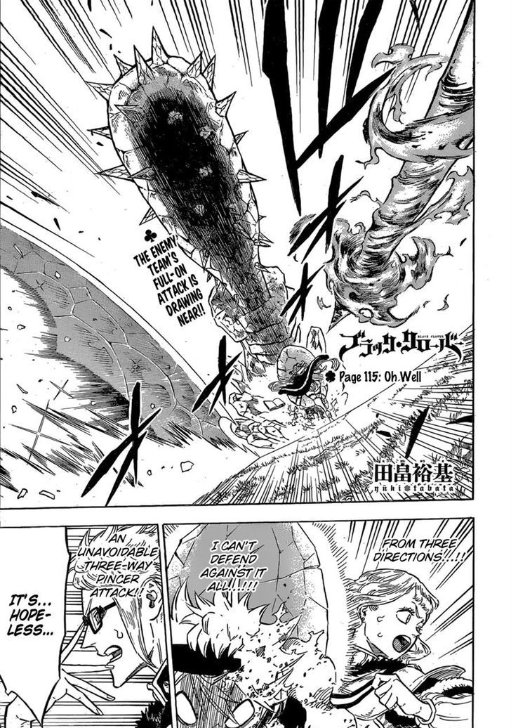 Black Clover Chapter 115 page 1 - Chapter 115: Hopeless