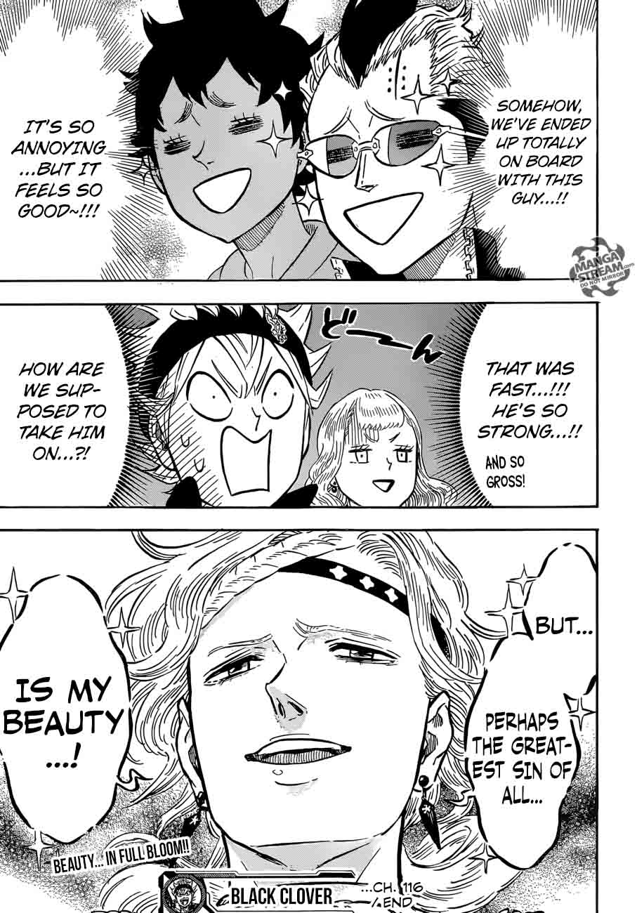 Black Clover Chapter 116 page 16 - Chapter 116: Coral Peacock's Vice-Captain