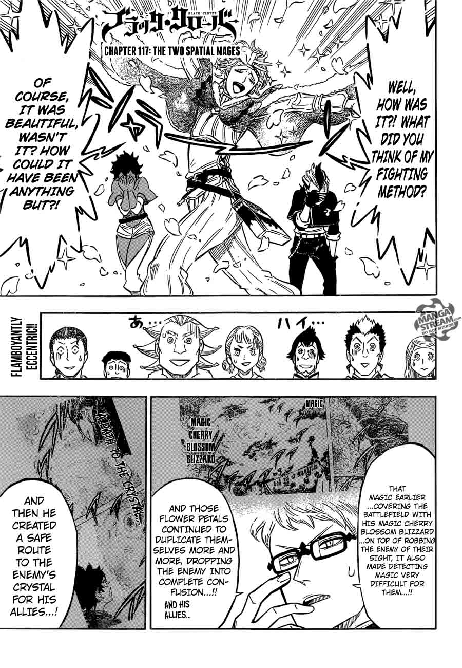 Black Clover Chapter 117 page 1 - Chapter 117: The Two Spatial Mages