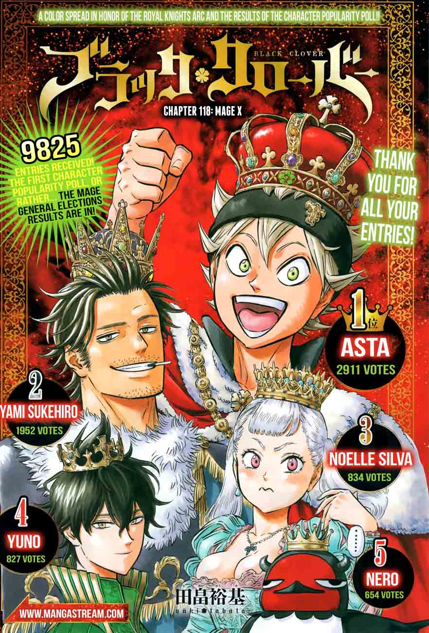 Black Clover Chapter 118 page 1 - Chapter 118: Mage X