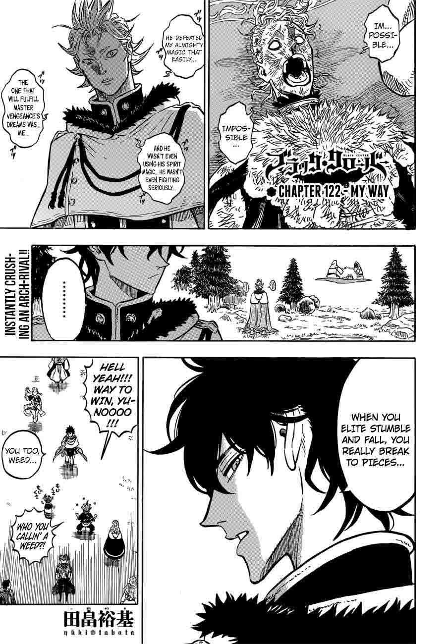 Black Clover Chapter 122 page 1 - Chapter 122: My Way