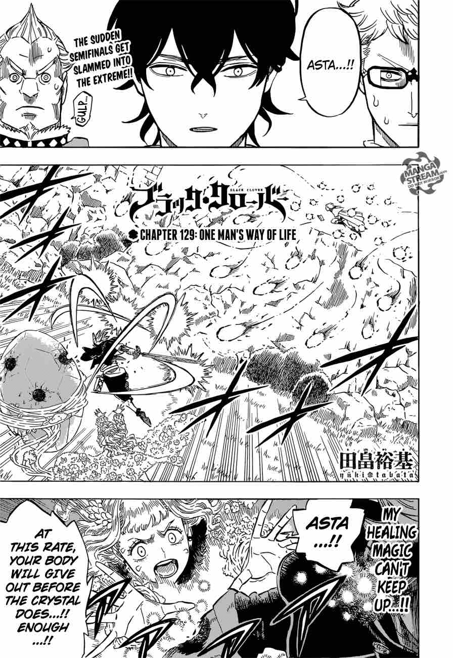 Black Clover Chapter 129 page 1 - Chapter 129: The Life of a Certain Man