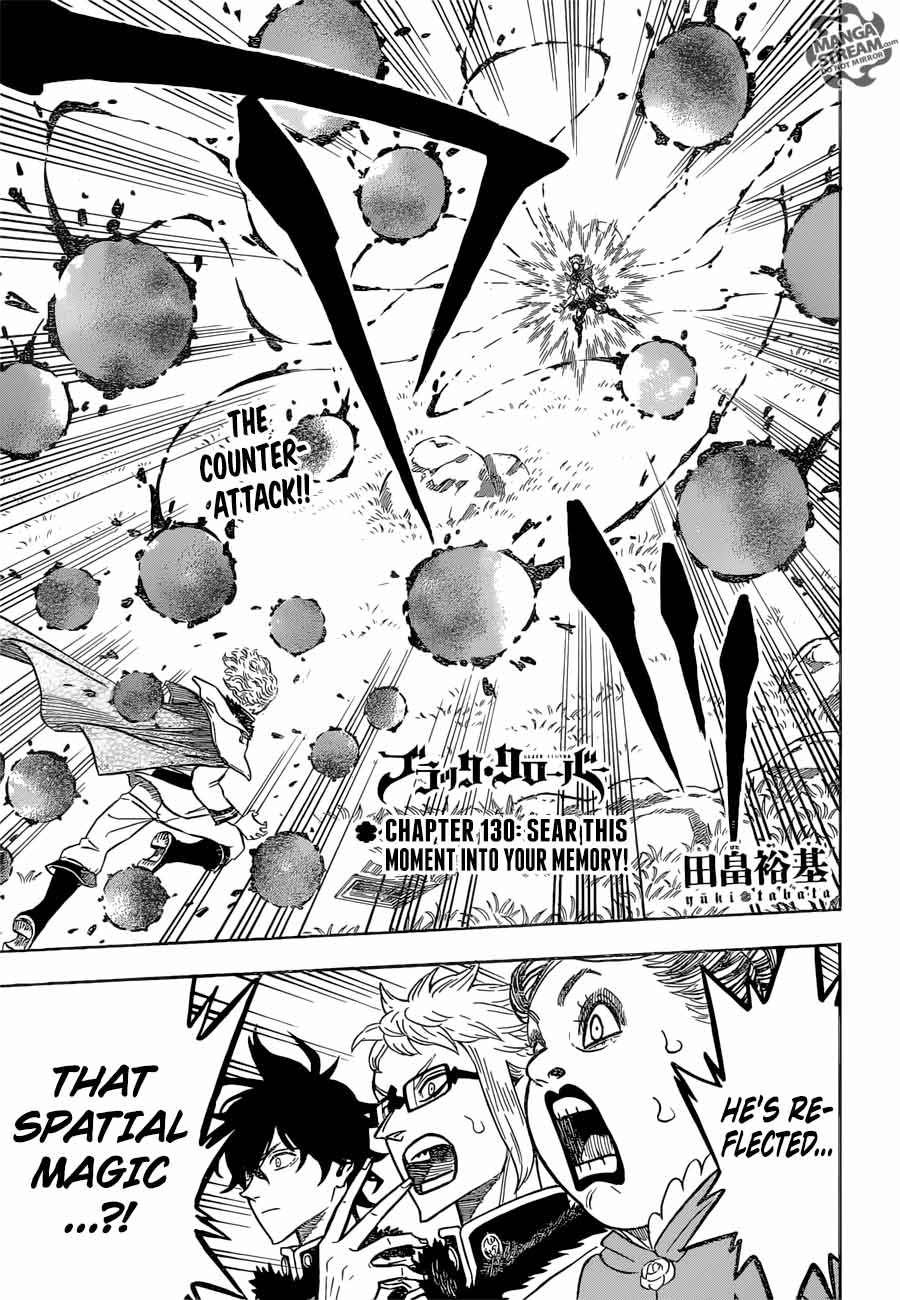 Black Clover Chapter 130 page 1 - Chapter 130: Burn the Present into Memory