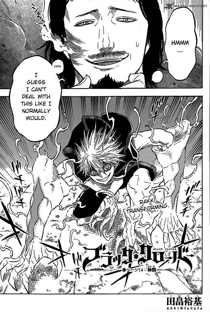 Black Clover Chapter 14 page 1 - Chapter 14: Friends