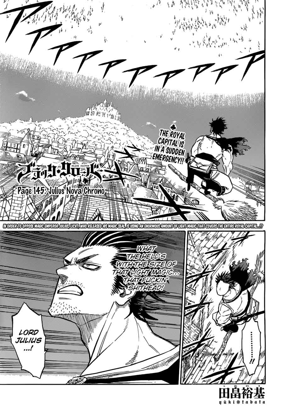 Black Clover Chapter 145 page 1 - Chapter 145: Julius Novachrono