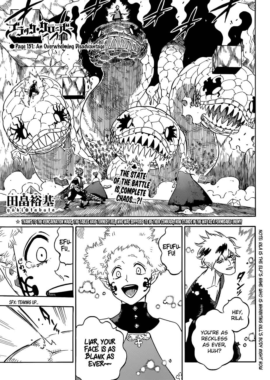 Black Clover Chapter 151 page 1 - Chapter 151: Overwhelming Disadvantage