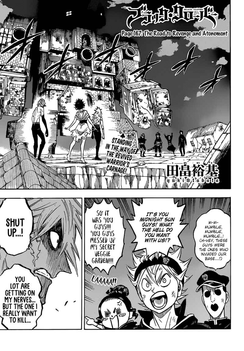 Black Clover Chapter 167 page 1 - Chapter 167: Path of Revenge, Path of Atonement