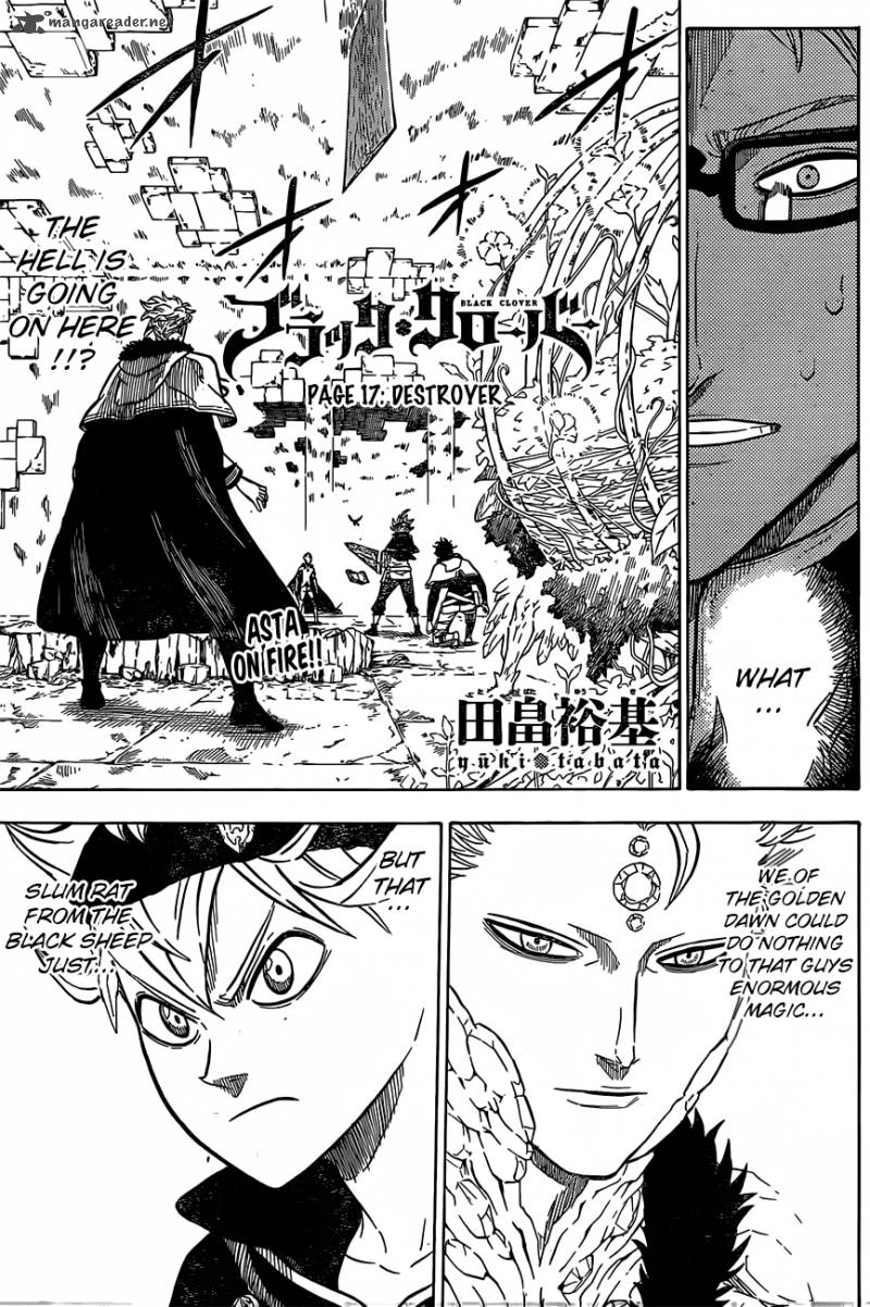 Black Clover Chapter 17 page 1 - Chapter 17: Destroyer